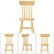 thumbnail image 5 of Silla de comedor de madera modelo de muebles en miniatura para accesorio de casa de muñecas 1:12 (color madera), 5 of 10