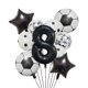 thumbnail image 3 of Juego de Globos de aluminio de helio, Globos de fútbol, decoraciones de fiesta de cumpleaños para niños, número verde, suministros deportivos de fútbol, 32 pulgadas, 1 Juego, 3 of 5