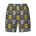 thumbnail image 4 of Lsque Mens Swim Trunks Sugar Skulls Pattern - Bathing Suit Compression Liner - Beach Swim Shorts Swimwear - (S-3XL) - Stretch Quick Dry -Large, 4 of 9