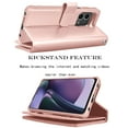 thumbnail image 4 of Takfox Moto G Stylus 5G 2023 Case, for Motorola Moto G Stylus 5G 2023 Wallet Case, PU Leather w Credit Card Holder Flip Cover [9 Card Slots][Kickstand] Magnetic Detachable Hard Case & Strap-Rose Gold, 4 of 8