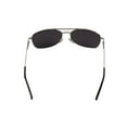 thumbnail image 3 of Classic European Rectangular Sunglasses, Silver Black, 3 of 3
