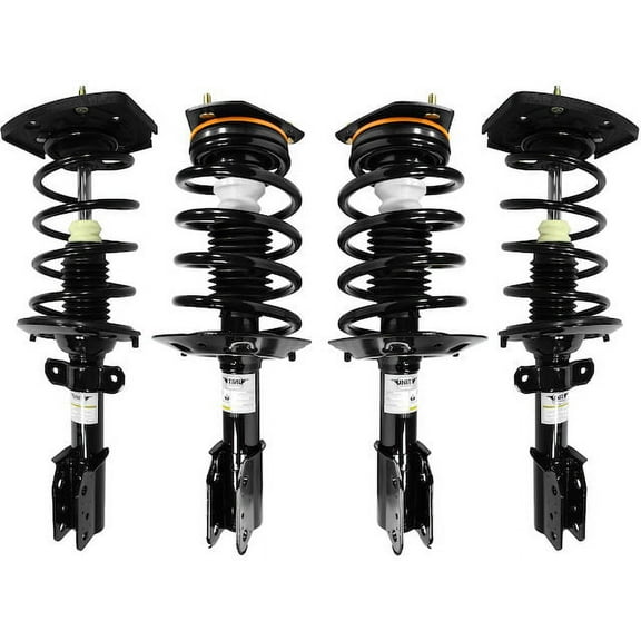 Front and Rear Strut and Coil Spring Assembly Kit - 4 Piece - Compatible with 2004 - 2013 Chevy Impala (Excludes 18 Inch Wheels) 2005 2006 2007 2008 2009 2010 2011 2012
