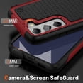 thumbnail image 3 of for S22 Plus Case, Samsung Galaxy S22 Plus Case with Self Healing Flexible TPU Screen Protector[2 Pack], Military Grade Dual-Layer Heavy Duty Case for Galaxy S22 Plus 5G-Red and Black, 3 of 11