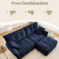 thumbnail image 3 of Tabaray Modular Sectional Sofa,Cloud Sectional Couch with Deep Seat,Modern Modular Couch with Movable Ottoman,Chenille Sofa with Throw Pillows for Living Room,Bedroom (79"-L Shape,Blue), 3 of 8