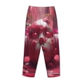 thumbnail image 3 of Lsque Surreal Pink Headphones Print Women's Pajama Pants, Lounge Pant - Comfortable Home Wear,Elastic Waistband, Stylish Design-Small, 3 of 9
