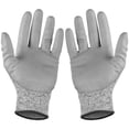 thumbnail image 1 of Guantes Nuevos Anticorte Grises VentDepot GlovesGray 1 Par M 140mm x 235mm HPPE Poliuretano CE EN388 Nivel 5, 1 of 2