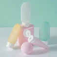 thumbnail image 3 of 4Pcs/Set Refillable Bottle 60ml Soft Lotion Container Squeeze Tube Empty Bottle Portable Travel Shampoo Bottle,Light Colorful, 3 of 7