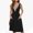 Black, variant on LYEAA Midi Dresses for Women Plus Size Sleeveless Casual Elegant Loose Dresses V Neck Solid Fashion Flowy Summer Cool Beach Vacation Comfortable Dresses Blue S