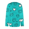 thumbnail image 6 of Womens Valentine's Day Cardigan Sweaters Heart Pattern Y2K Button Open Front Cardigans Knitted Valentine's Day Outerwear, 6 of 6