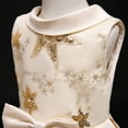 thumbnail image 5 of Girls Flower Sequins Dress Sleeveless Party Wedding Gown for 3-10Y, 5 of 7