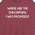 thumbnail image 3 of Instant Message - Where Are The Endorphins - Women's Racerback Tank Top, 3 of 6