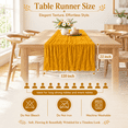10 Pack Cheesecloth Table Runner 22 X 120 Inch Boho Gauze - Walmart.com