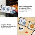 thumbnail image 4 of Whales Leaves Bubbles Apron Set with Oven Mitts Pot Holders Set of 5 Kitchen Stuff Accessories, 4 of 6