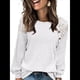 thumbnail image 2 of Blusas Tipo Túnica para Mujer, Cuello Redondo, Elegantes, con Encaje y Retazos, Blusas Informales, Suéteres. M, 2 of 7