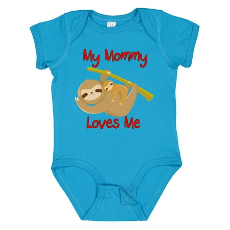 

Inktastic My Mommy Loves Me Sloth Gift Baby Boy or Baby Girl Bodysuit