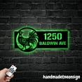 thumbnail image 5 of Handmadetneonsign Pheasant House Number, Pheasant Home Address Metal, Custom House Address Sign 70188, 5 of 5