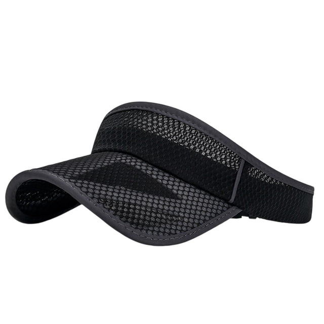 Sombrero de verano ligero con visera para senderismo, festivales y ciclismo. negro