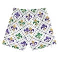 thumbnail image 2 of Mardi-gras Flowers on Grids Swim Trunks Board Shorts Beach Pants Bathing Bottoms XL, 2 of 8