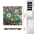 thumbnail image 2 of Bathroom Scale, Highly Accurate Digital Body Scale,Precisely Measures Weight up to 400 lbs-Colorful Flowers In Shades Of Teal And Pink On Emerald Green Background, 2 of 4