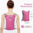 thumbnail image 3 of SIABC-Small Running Vest for Women Men, Festival Rave Hydration Vest for Runners, Running Hydro Pack with 2L Water Bladder, Lightweight Water Backpack for Hiking Biking, 3 of 4