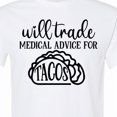 thumbnail image 4 of Inktastic Will Trade Medical Advice for Tacos Funny Nurse T-Shirt, 4 of 5