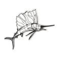thumbnail image 4 of Metallic Fish Wall Decor,Stainless Steel Marine Fish Wall Decoration for Garden Balcony Patio Backyard, Outdoor Swimming Pool, 4 of 8