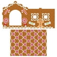thumbnail image 4 of Kitty City Christmas Gingerbread Cardboard Cat House with Corrugate Scratching Pad, Brown, One Size, 4 of 8