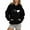 Black, variant on Lightweight Casual Sweatshirt plus Size Hoodies Women Blank Sweat Shirts for Women Womens Casual Pullover Tops Snap Hoodie Men's And Women's Letter Printed Starry Sky Hooded Sweatshirts Red L