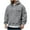 Gray, variant on Men's Half Zip Hoodies Coat Long Sleeve Hooded Sweatshirts Coats Athletic Jacket with Pockets & Drawstring Fall Winter Sweatshirt Fashion Tops Basic Jacket Warm Pullover