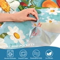 thumbnail image 5 of Yayeee Kitchen Curtains Tier Set of 2 Light Filtering 57"x24" Over Sink Window Panels, Pink Floral Tomatoes, 5 of 7