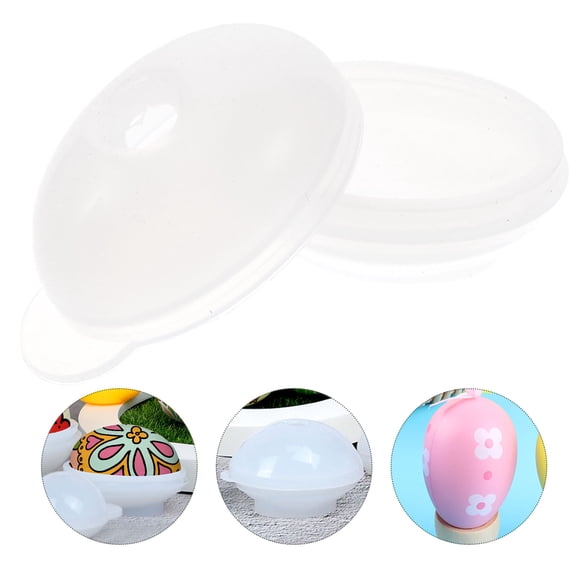 LEORX 4Pcs Molds for Epoxy Resin with White Silicone for DIY Crafting Activities