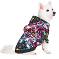 thumbnail image 2 of Honeii Color Shiny Print Small Dog Hoodies Pet Hooded Sweatshirts Fall Winter Puppy Cat Sweaters Warm Clothes for Small Dogs Outfits Costume-X-Small, 2 of 7