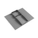 thumbnail image 4 of Reposabrazos de sofá, portavasos, organizador portátil multifuncional para bebidas gris, 4 of 9