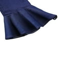 thumbnail image 4 of Toddler Girls Off Shoulder Crop Tops Destroyed Ripped Denim Jeans Long Pants, 4 of 6