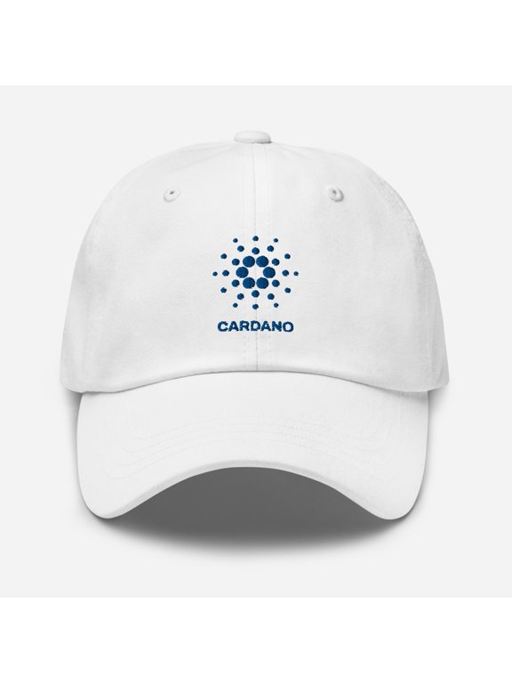 Cardano ADA Hat Cardano Hat Cardano Crypto Hat Cardano Crypto Dad Hat Cardano Baseball Hat Cardano Baseball Cap (White)