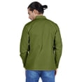 thumbnail image 5 of Atasi Indian Mens Henley Shirt Long Sleeve Casual Mandarin Collar Short Kurta, 5 of 7