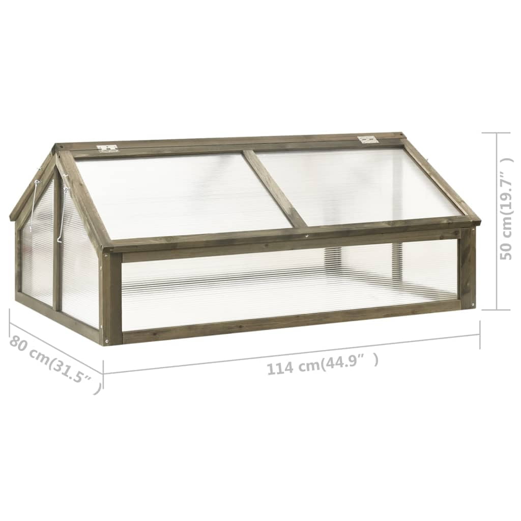vidaXL Greenhouse Outdoor Grow House Green House for Plant Growing Firwood