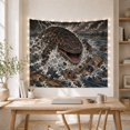 thumbnail image 5 of Ocean Waves Distress with Wooden Rafts Debris Being, Mystical Fantasy for Space Lovers, Galaxy Room Decor, Thanksgiving Hostess Gift, Tapestry Wall Hanging for Bedroom and Dorm, 5 of 7