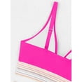 thumbnail image 5 of Women's High Waisted Bikini Sets Two Piece Tummy Control Swimsuit Color Block Bathing Suits, 5 of 8