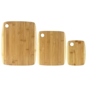 3-Piece Two-Tone Bamboo Serving and Cutting Board Set