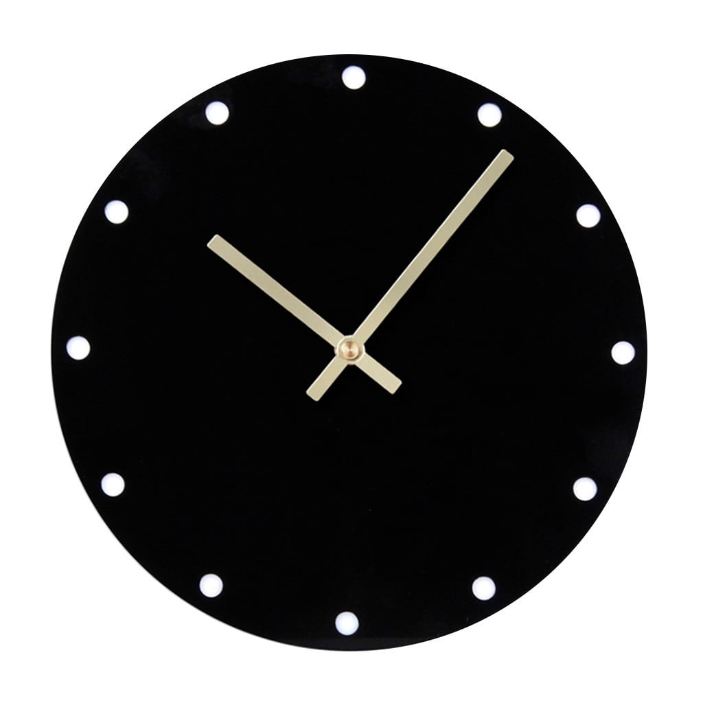 Silent Round Wall Clock Arabic Numerals Design Stylish Style Acrylic