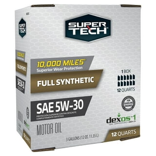 Super Tech Full Synthetic SAE 5W-30 Motor Oil, 5 Quarts 