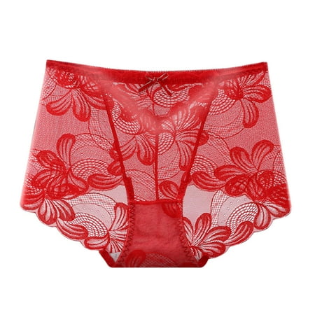 

Women Underwear Brief Lace Open File Temptation Plus Size Panties Low Waist Free Breifs