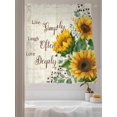 thumbnail image 3 of Sheer Curtains 72 Inches Long 2 Panels Set for Bedroom, Yellow Sunflower Semi Sheer Curtains for Windows, Summer Botanical Elegant Pastoral Floral Voile Window Treatments Rod Pocket Curtain, 3 of 7