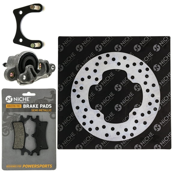 Niche Rear Right Brake Rotor Caliper Pad Kit for Polaris Sportsman 800 1910188 MK1007951