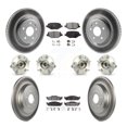thumbnail image 1 of Transit Auto Front Rear Hub Bearings Assembly Coated Disc Brake Rotors and Ceramic Pads Kit (10Pc) for Car Ford Explorer - Left Right Side (Driver Passenger) KBB-112778, 1 of 11