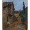 thumbnail image 2 of Otto Holmström 12x14 Gold Ornate Wood Frame and Double Matted Museum Art Print Titled - Street in Visby (Before 1902), 2 of 4