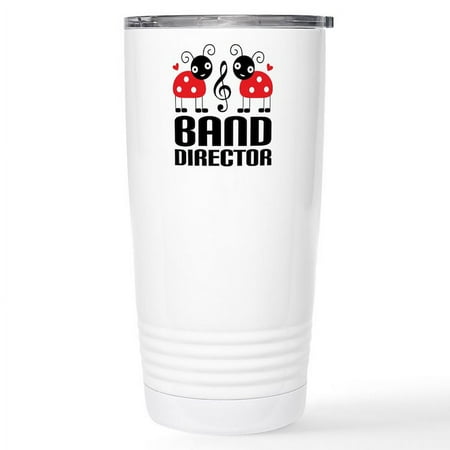 

CafePress - Band Director Red Ladybugs Mugs - Insulated Stainless Steel Travel Tumbler 20 oz.