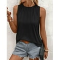 thumbnail image 4 of Zeagoo Crew Neck Tank Top Women 2025 Summer Loose Fit Tunic Tops Dressy Tanks Basic Sleeveless Shirt, 4 of 5