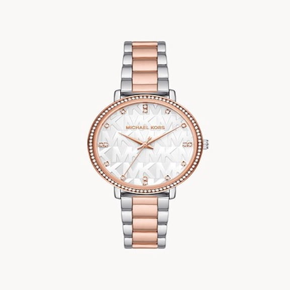 Ladies 38mm Pyper Three Hand Two Tone Alloy Watch